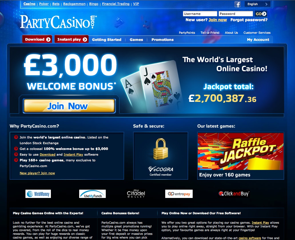 Party casino online