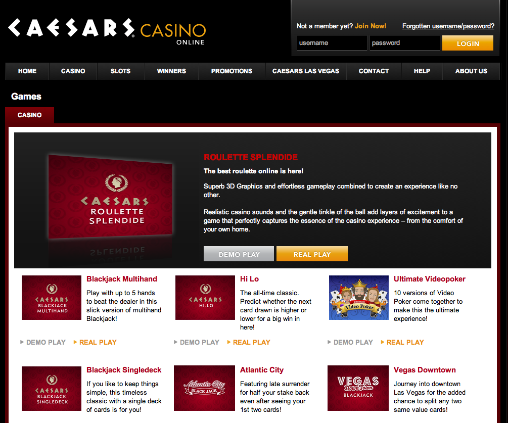 caesar online casino