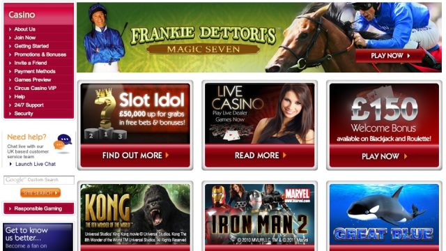 Circus Casino screenshot