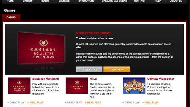 Caesars Casino screenshot