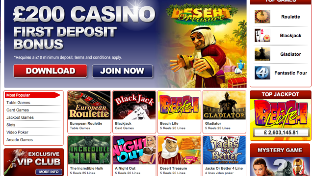 Vernons Casino screenshot