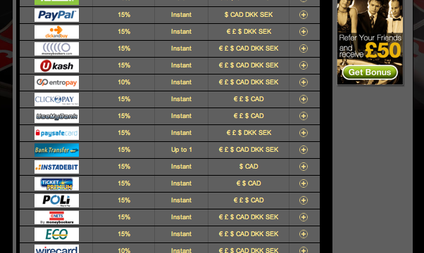 Euro Grand Casino screenshot