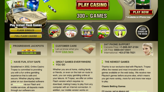 Casino Tropez screenshot