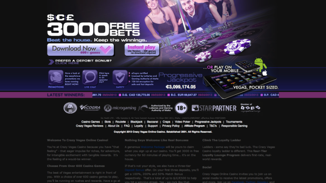 Crazy Vegas Casino screenshot