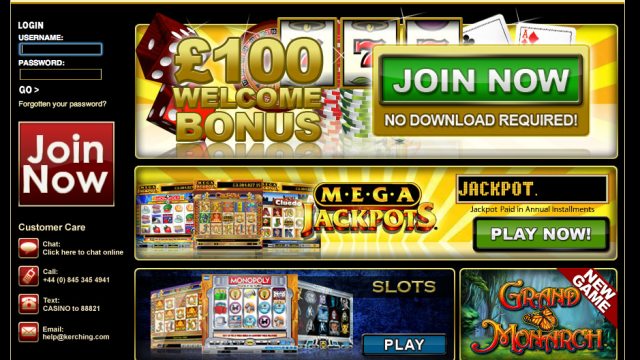 Kerching Casino screenshot