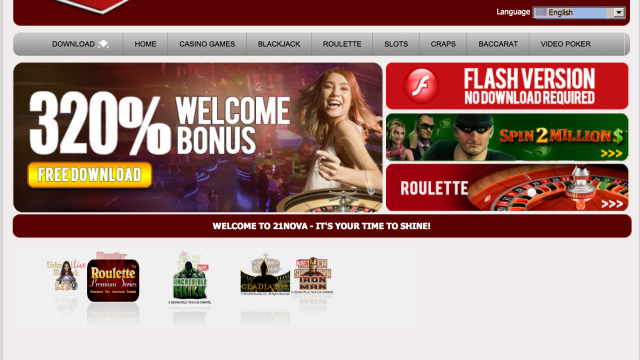 21Nova Casino screenshot