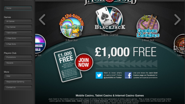 Jack Gold Casino screenshot