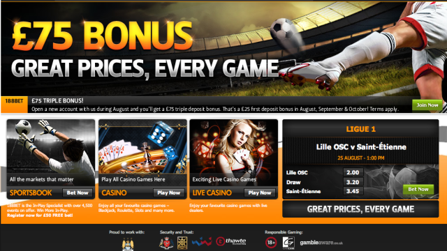 188 Bet Casino screenshot