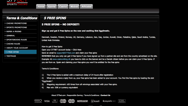 377Bet Casino screenshot