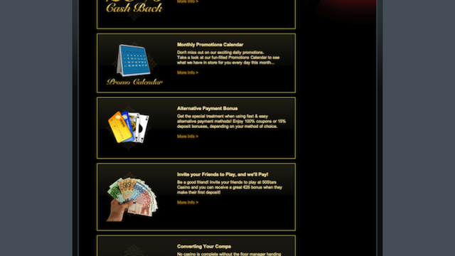 50 Stars Casino screenshot