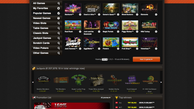 BetRockIt Casino screenshot