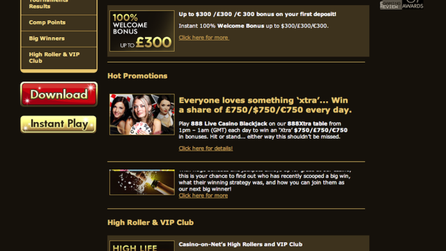 Casino On Net screenshot