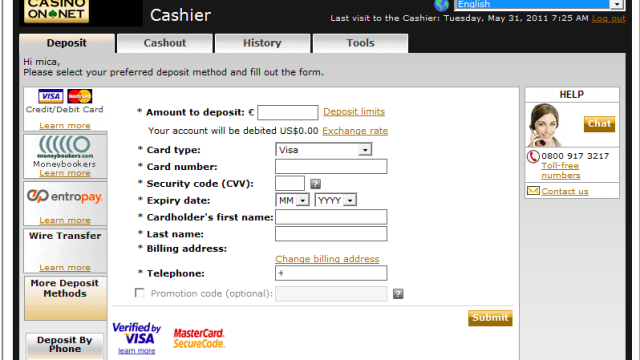 Casino On Net screenshot