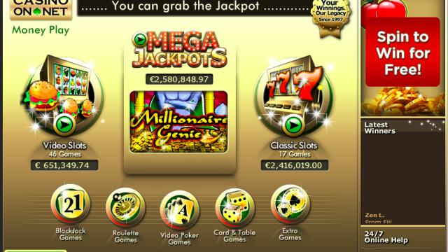 Casino On Net screenshot