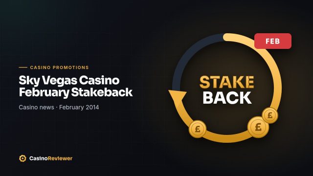 Sky Vegas Casino February Stakeback